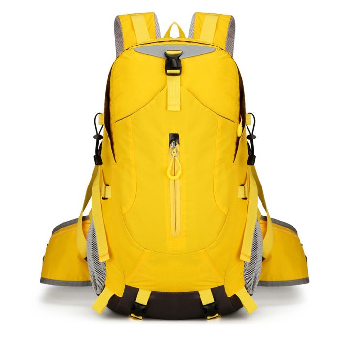 Sac à dos randonnée 35L homme femme léger grande capacité outdoor sac trekking voyage sport sac à dos double épaule étanche Yellow