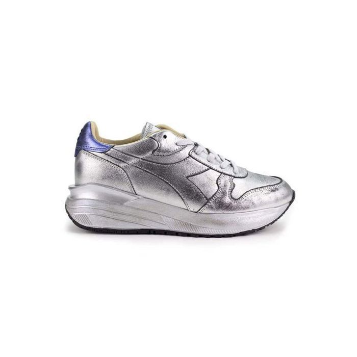Baskets Diadora Venus Evening Star argentées vintage pour femme