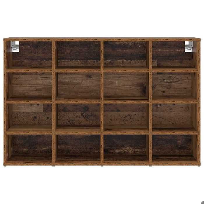 Cabinet à chaussures avec étagère avec stockage Bois ancien 103 x 30 x 67 cm_2 ans garantie_80397 Cabinet à chaussures avec étagère avec stockage Bois ancien 103 x 30 x 67 cm_2 ans garantie_80397