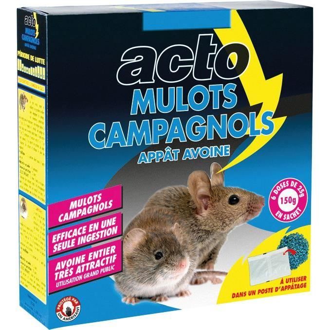 Acto Mulot Campagnol Appat Avoine 150g Cdiscount Au Quotidien