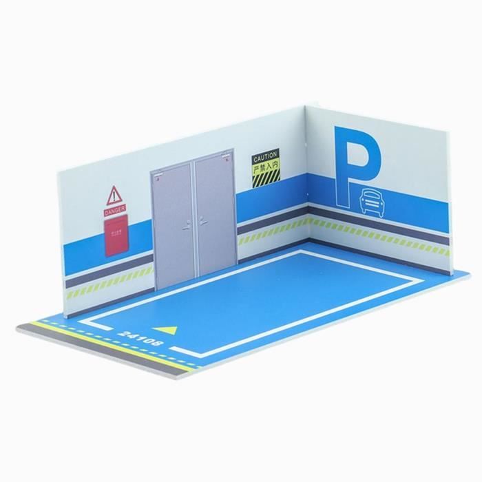Vitrine De Stationnement Lumineuse échelle 1:64 - Pour Voitures Miniatures, Bois Et Acrylique