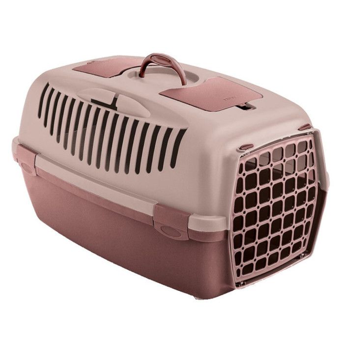 Comparer les prix de Cage gulliver 3 rose taille 40 x 61 x 38 cm transport pour chien max 12 kg - animallparadise