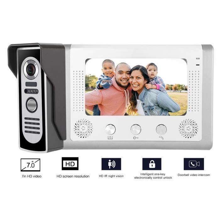 Visiophone Vidéo Aiphone JFS-1AD – Écran Couleur 7", Filaire, Extérieur/Intérieur