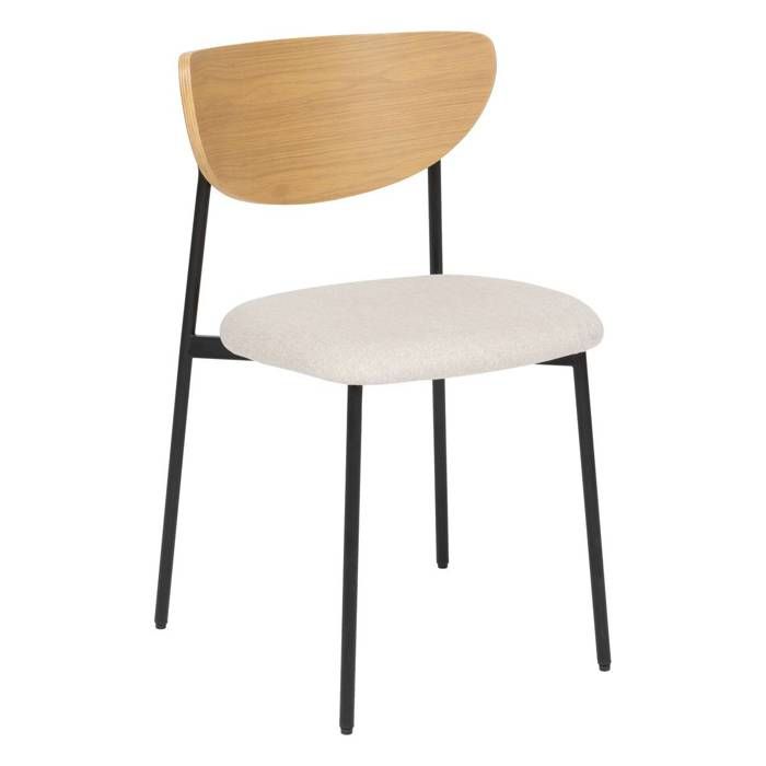 Lot de 2 Chaises Jaisa beige - Atmosphera Créateur dintérieur