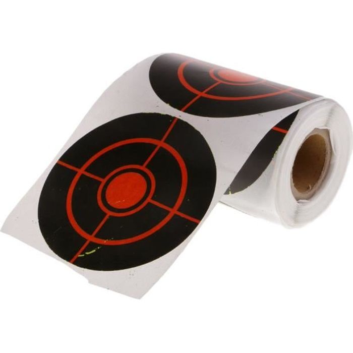 10 Cibles De Tir Réactives – Cibles Papier Adhésif Avec Éclaboussures Jaunes, Taille 370x250 Mm, Pour Armes à Feu Et Carabines