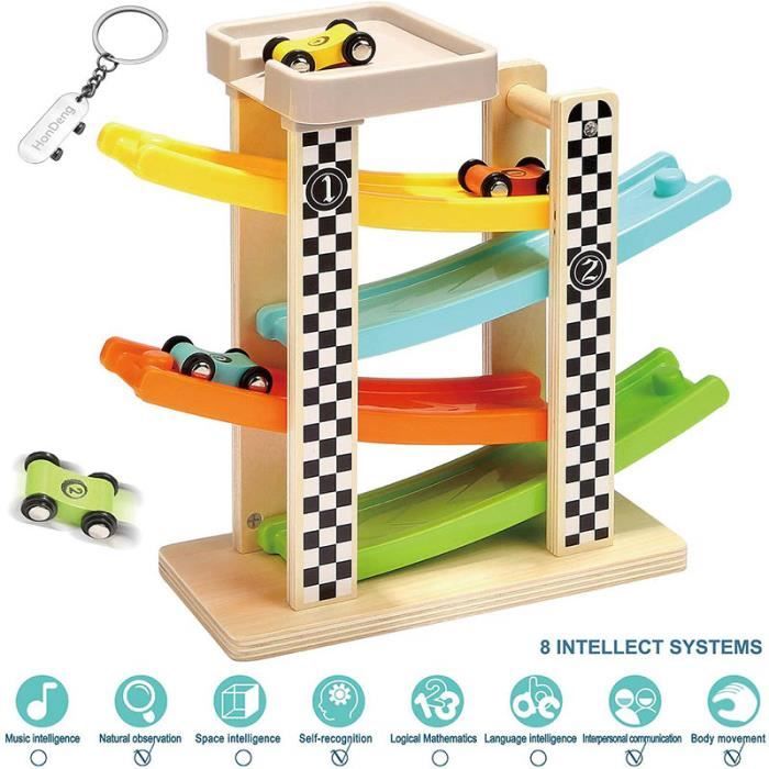 Jouet Enfant 2 Ans Jouet Garcon Jeu Enfant 2 Ans Cadeau Jouet Rampe De Course En Bois Pour 1 An Et 2 Ans Cdiscount Jeux Jouets
