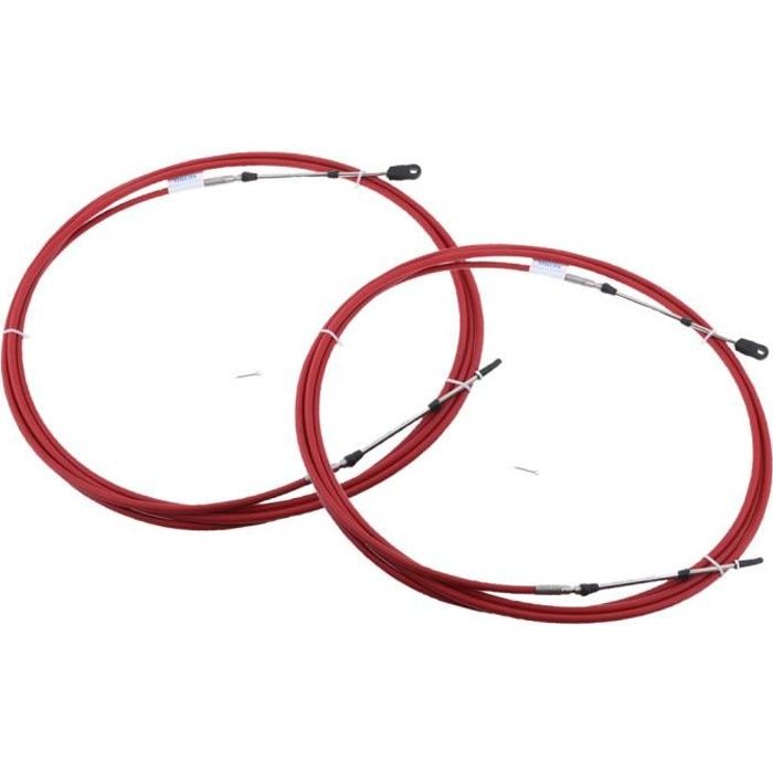 Cable De Commande D Accelerateur Marin Universel 2pcs Pour Levier De Commande De Moteur Hors Bord Pour Moteur De Bateau 8 Pieds Cdiscount Auto