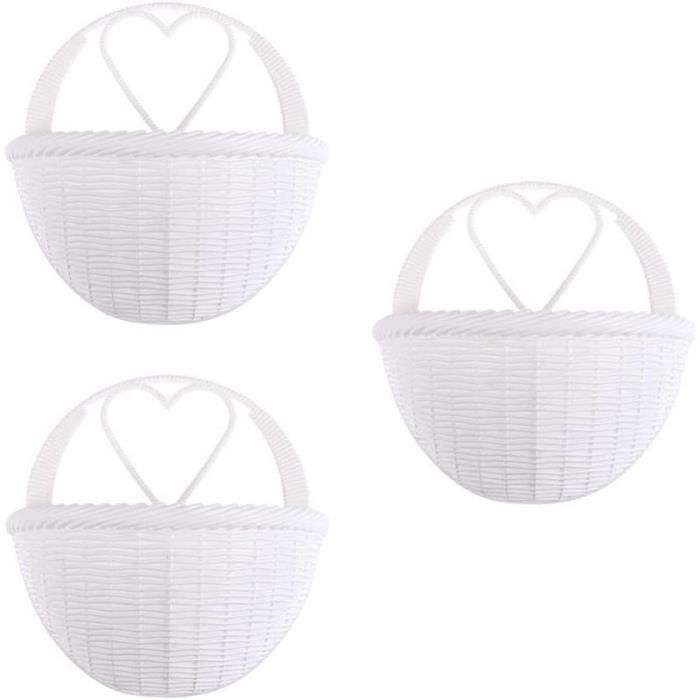 PENGXIANG Suspendu Garde-Corps Porte-Pot De Fleurs Balcon Plante Panier Sur Rail De Clôture En Métal Fer Forgé Panier Suspendu Pour Usage Extérieur Intérieur Noir