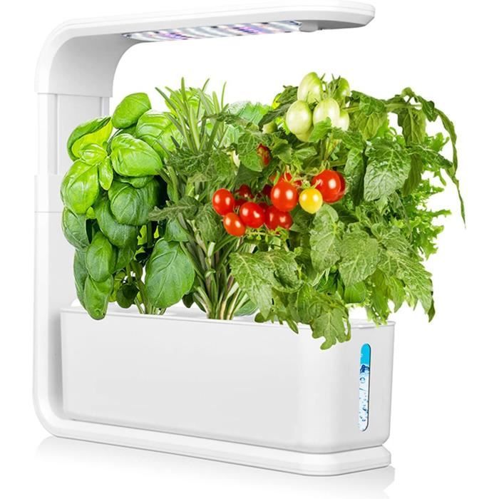 Kit Hydroponique Xigner Avec Dôme - 8 Trous, 5L - Pour Semis Et Culture Sans Terre - Idéal Balcon, Intérieur, Jardinage Débutant