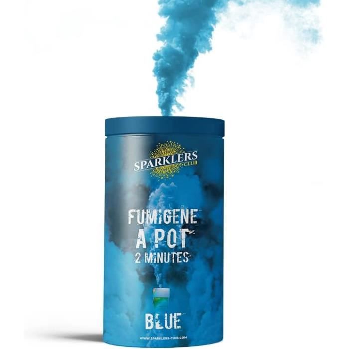 SPARKLERS CLUB Fumigène Pot Au Sol Orange 1 Minute – Allumage Mèche – Catégorie F1 – Envoi 24/48h