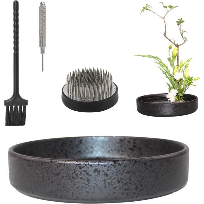 CENPEK Lot De 2 Supports En Plastique Transparent Pour Arrangement De Fleurs - Grenouille Japonaise - Outils De Fixation Pour Arrangement Floral