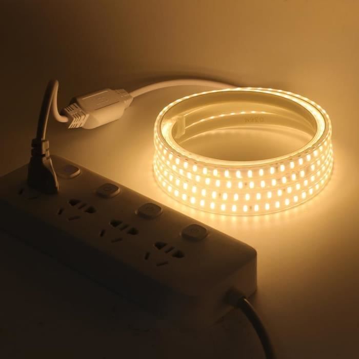 BERIXDEEP - COB Ruban Lumineux LED 2700K Blanc Chaud 5M Super Lumineux Flexible CRI90+ FCOB Ruban LED DC24V 480LEDs/m Pour Placard, Cuisine, Maison, Bricolage, Chambre Décoration Maison