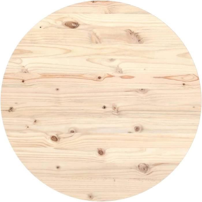 Annlera Plateau De Table Rond En Bois - Plaque Décorative De Bureau - 4