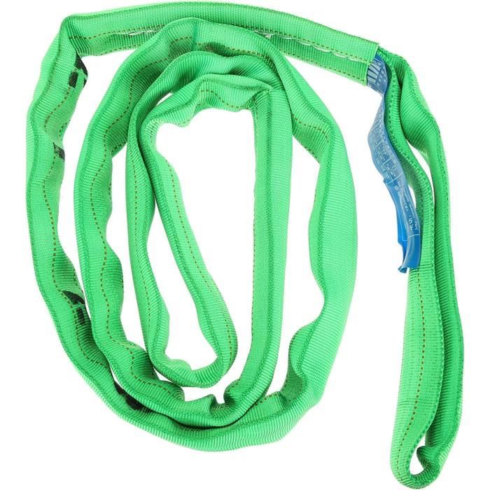 2 Sangles De Remorquage 3 Pieds (2 Plis) Avec Boucles - Pack De 2, Résistance Certifiée RuggedTow