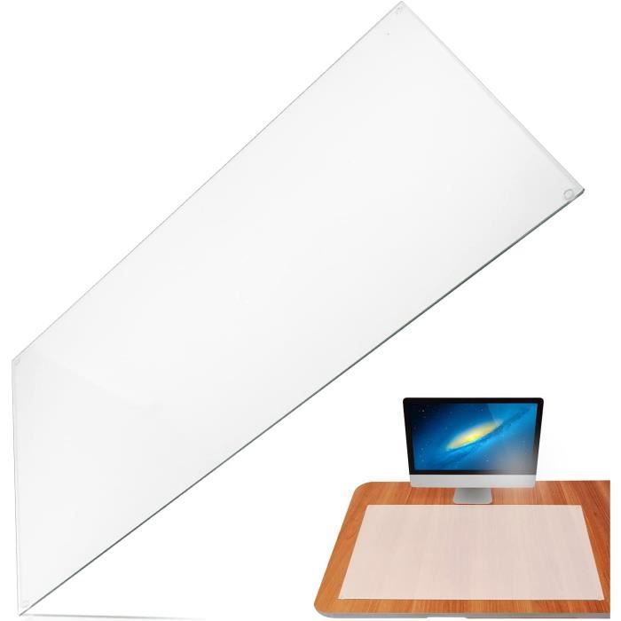 Sous-main bureau casa pura® transparent PVC | protection meuble, table,  nappe épaisse | 2 tailles | Neo - 80x100cm
