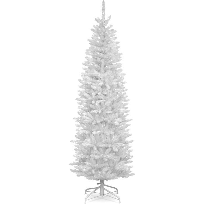 Sapin de Noêl Blanc Artificiel PVC 120cm ,Arbre de Noel de avec Pieds