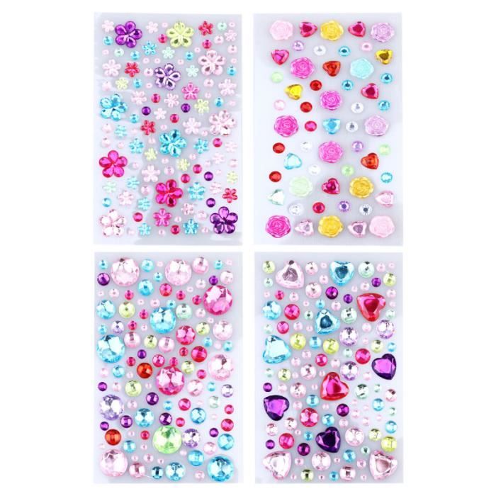 4 Feuilles De Diamant Autocollant Bricolage Outil Stereoscopique Pour Les Embellissements Jeu De Coloriage Dessin Pochoir Achat Vente Jeu De Coloriage Dessin Pochoir Cdiscount