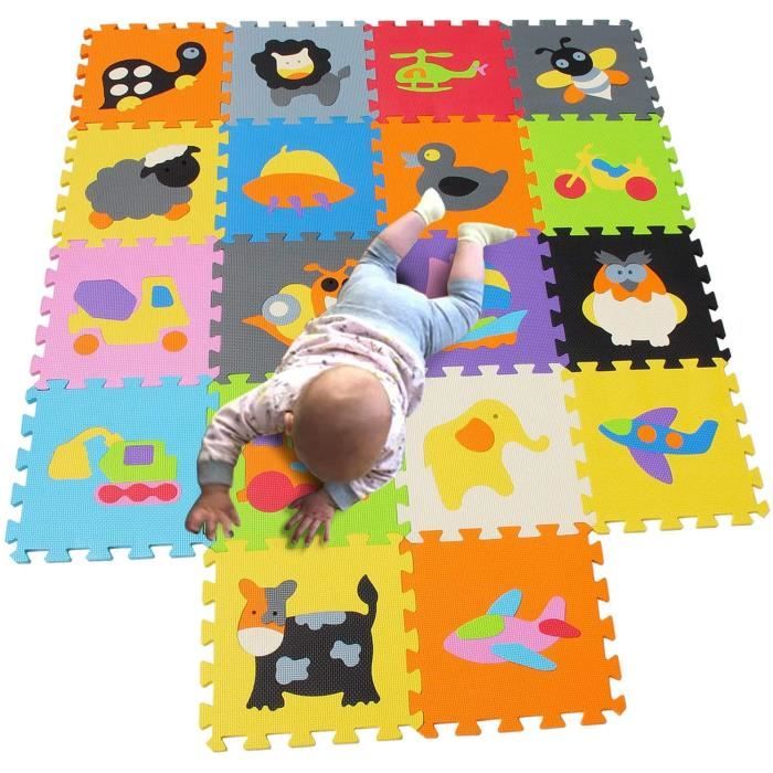 Tapis Mousse Bebe Dalles Puzzle Dalle bébé Jeu Enfant de Sol Baby