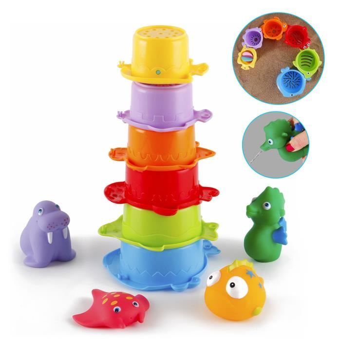 Jouet De Bain Bebe Flottant Gobelets A Empiler Pour Fille Et Garcon Animaux Jouet Bebe D Eau Sans Bpa Lot De10 Pcs Jouet De Cdiscount Jeux Jouets Jouet De Bain Bebe Flottant Gobelets A Empiler Pour Fille Et Garcon Animaux Jouet Bebe D Eau Sans Bpa Lot De10 Pcs Jouet De Cdiscount Jeux Jouets