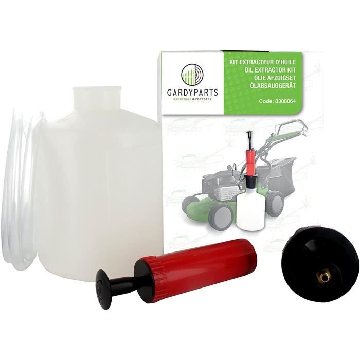 Kit De Vidange GARDYPARTS - Pompe + Durites + Récipient 1,4L - Pour Huile Et Essence