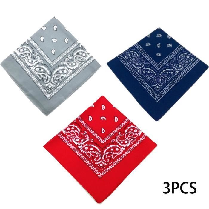Lot De 6 Bandanas Pour Hoes Et Fees, Bandeaux En Nylon Paisley Foulard Cowboy Bandana