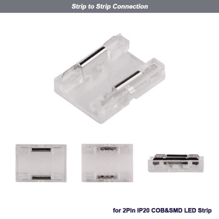 Connecteur Ruban LED COB Monocouleur 10mm