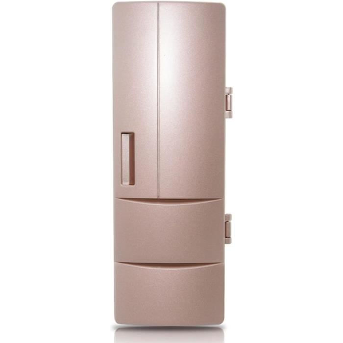 Mini Frigo USB Portatif Chaud/froid - 19,5x9,5x9,5 Cm, Silencieux (<30 DB) - Parfait Pour Bureau, Voiture, étudiant