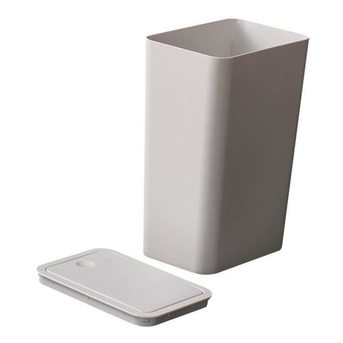 Poubelle à Pédale Blanche Crystals - 5L Design Rectangulaire Pour Salle De Bain Ou Cuisine