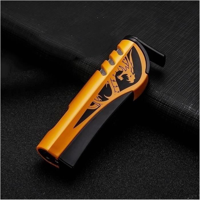 Nizirioo Briquet Triple Jet Rechargeable - Flamme Coupe-vent - Idée Cadeau Homme