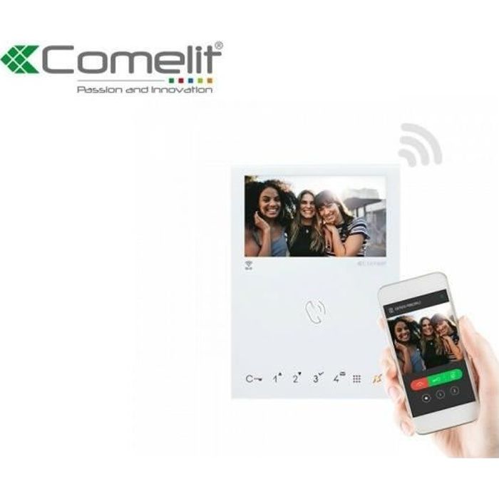 Visiophone Comelit Poste audio mini avec combine simplebus 2 - 2738W A