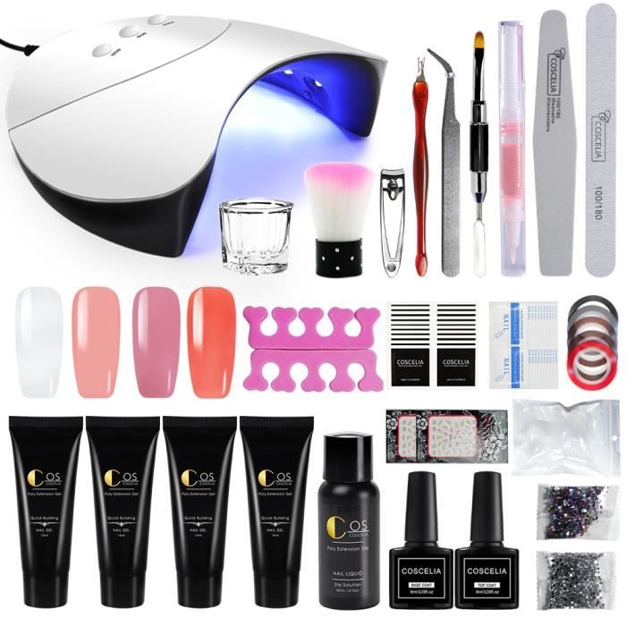 Poly Nail Gel Kit Nail Extension Gel à Ongle Set Quick Building Led