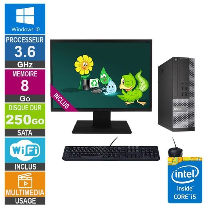 Acheter PC Dell 7020 SFF i5-4570 3.60GHz 8Go/250Go Wifi W10 + Ecran 22 Reconditionné - 282,59 € PC Dell 7020 SFF i5-4570 3.60GHz 8Go/250Go Wifi W10 + Ecran 22 Reconditionné - Dell reconditionné disponible sur Cdiscount Seconde Vie