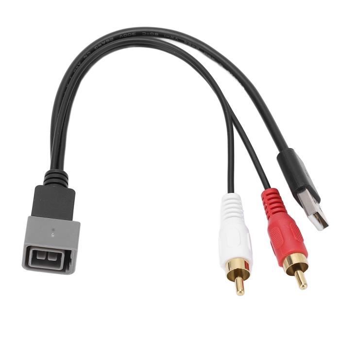 5 Prises USB Femelles 2 Broches – 3A, Max 20V, Coque PVC, Pour Vidéosurveillance, Audio Voiture, Appareils Domestiques - 9