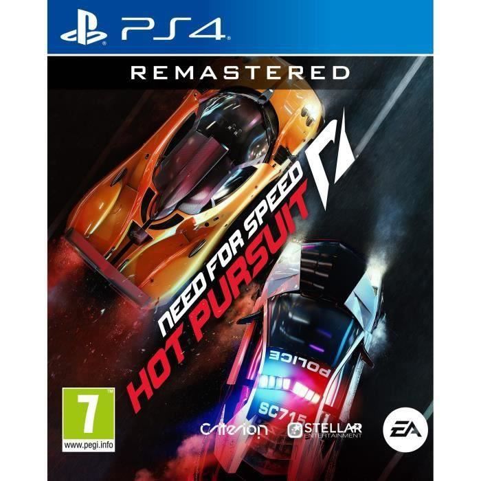Jeu de Course - Electronic Arts - Need for Speed : Hot Pursuit Remastered - PS4 - 1 à 8 joueurs - PEGI 7+