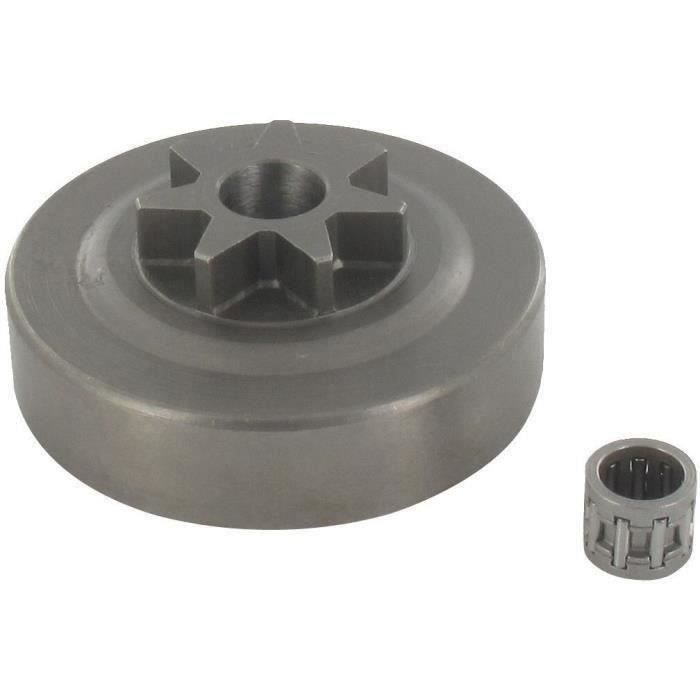 Pignon étoile 3/8 - 7 dents adaptable pour tronçonneuse OLEO-MAC modèles 350 agristar, 264 deluxe, v