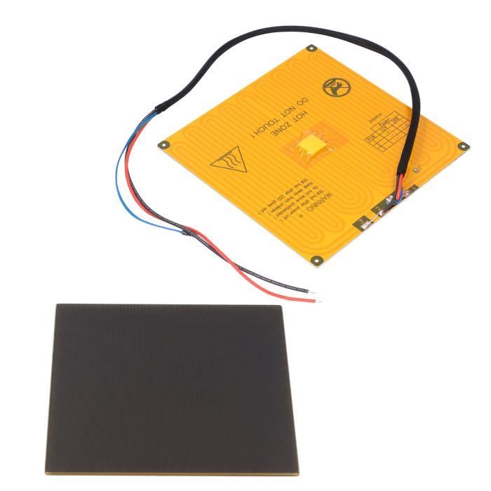 LAN Plateau Chauffant Pour Imprimante 3D En Verre Avec Substrat En Aluminium 1,5Mm 220Mm 12V
