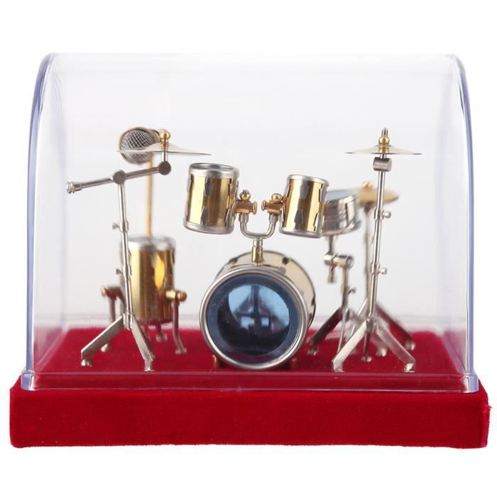 Maquette d'instrument de musique « Batterie » en bois