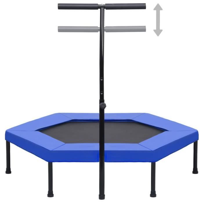 Trampoline Fitness Noir, 102 Cm, Pliable Pour Enfants Et Adultes, Intérieur Et Extérieur