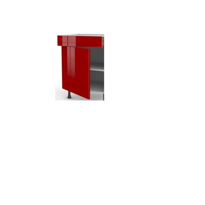 Facade De Cuisine 700x600 1 Porte 1 Tiroir Rouge Achat Vente