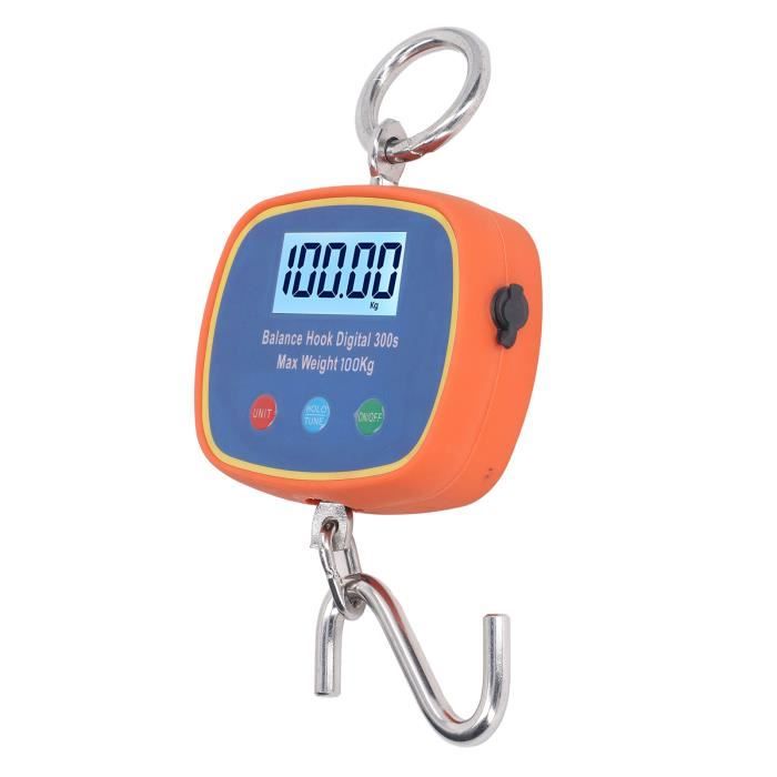 Balance numérique suspendue 200 kg/440 lb, portable, écran LCD