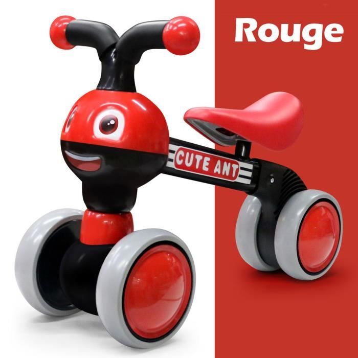 Porteur Draisienne 4 Roues Silencieux Look de Fourmi Mignon Effet