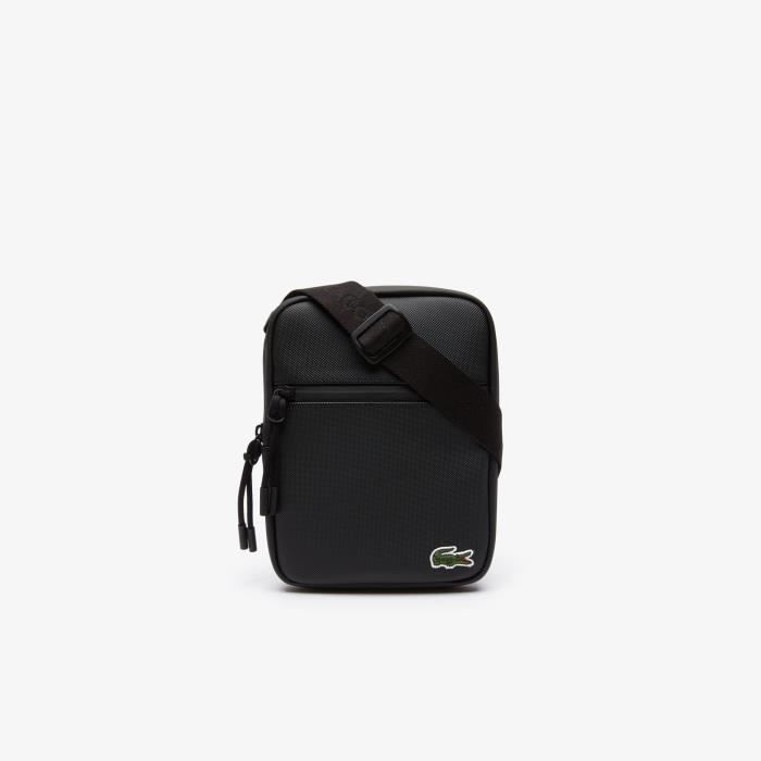 Lacoste Sacoche homme S FLAT CROSSOVER BAG L.12.12 CONCEPT NH2884PO Couleur Black Taille TU 000 BLACK Cdiscount Bagagerie Maroquinerie