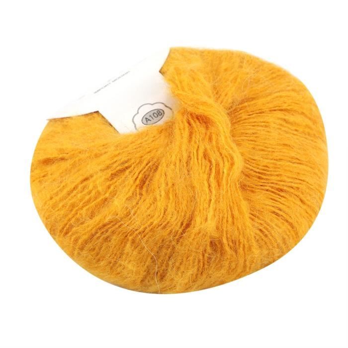 Fil chenille à grosse maille - Blanc crème - 1 kg - Fil chenille à tricoter à la main - Tricot géant et volumineux pour couverture et tapis