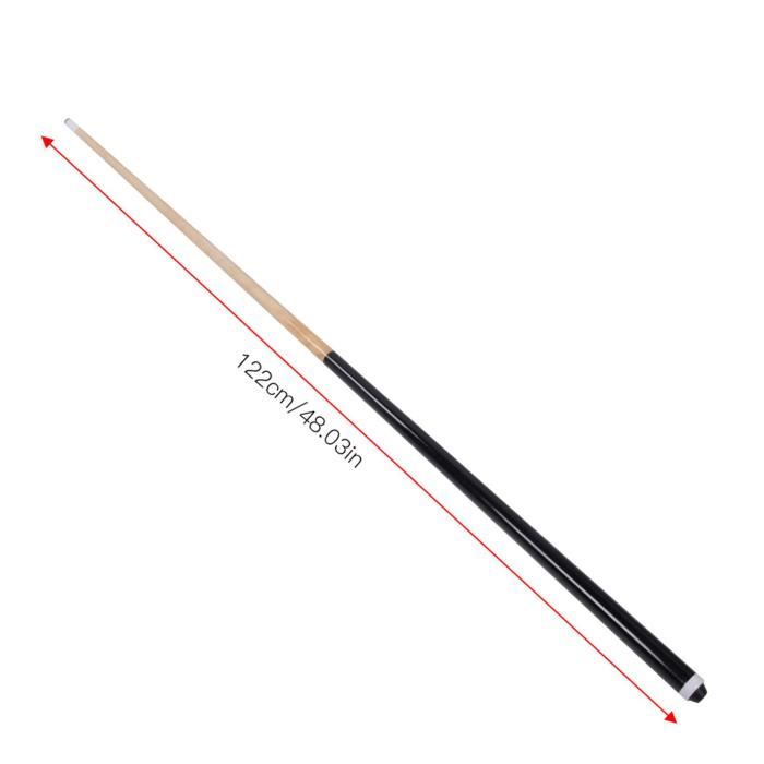 Queue De Billard 122 Cm 2 Parties – Bâton En Bois Blanc Pour Enfants Et Adultes