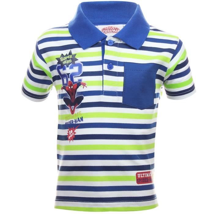 T-shirt Manches Courtes Spiderman - Taille 15-16 Ans, 100% Polyester, Neuf Avec étiquettes