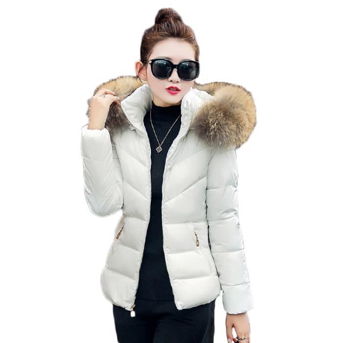 doudoune femme fausse fourrure