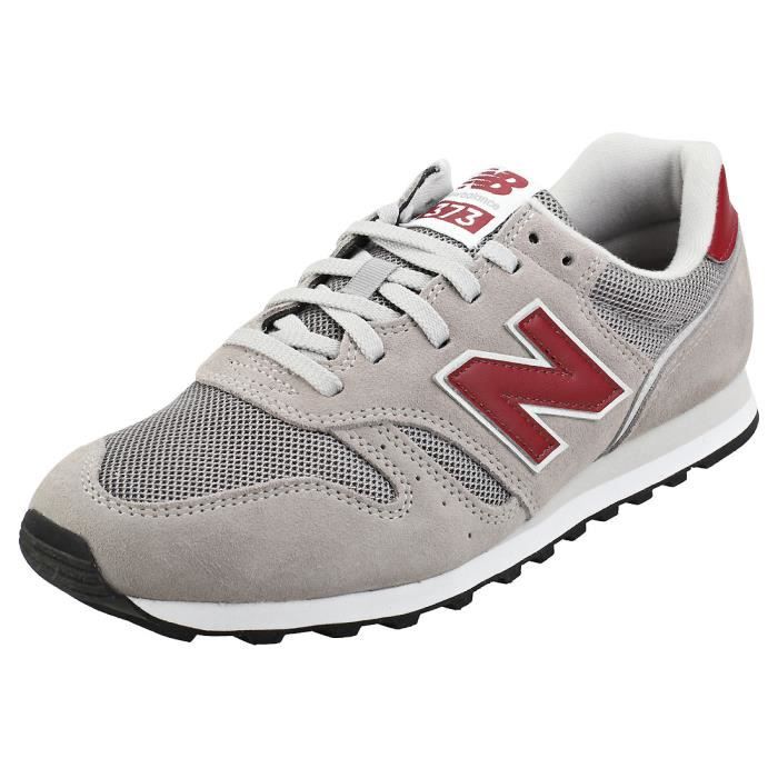 new balance 373 grey red