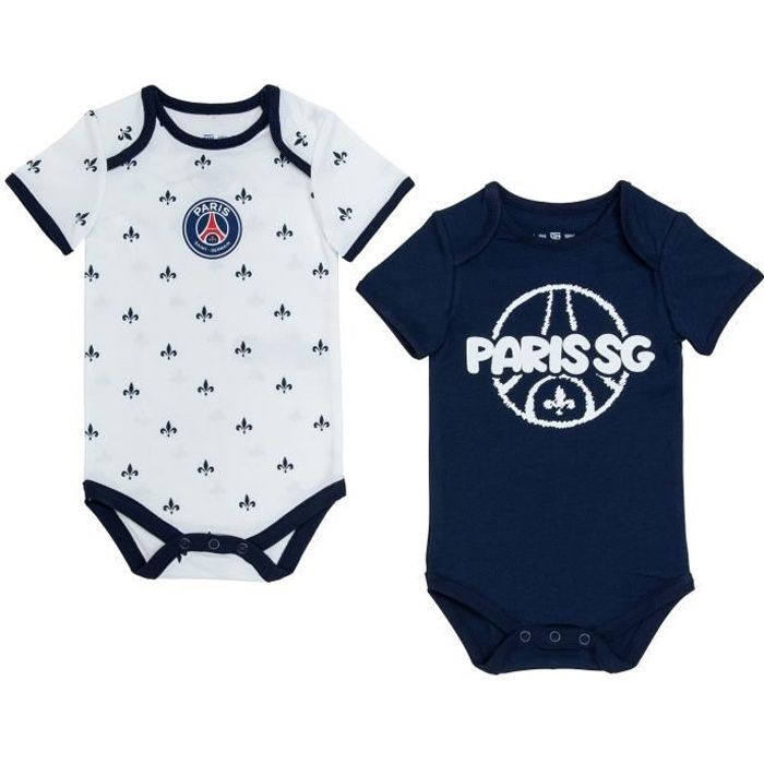 Lot de 2 body PSG bébé - Collection officielle PARIS SAINT GERMAIN