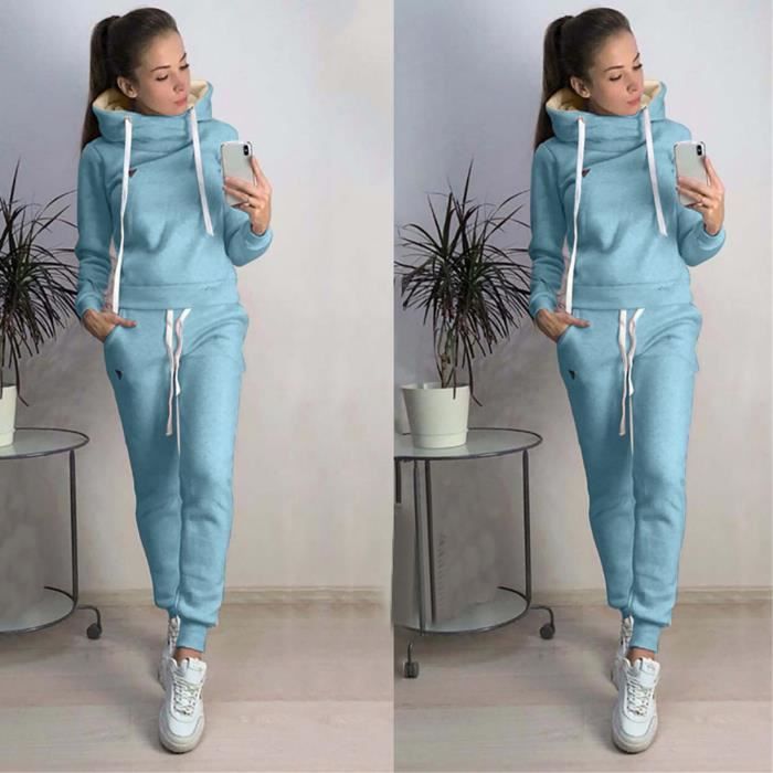 Jogging femme bleu deals