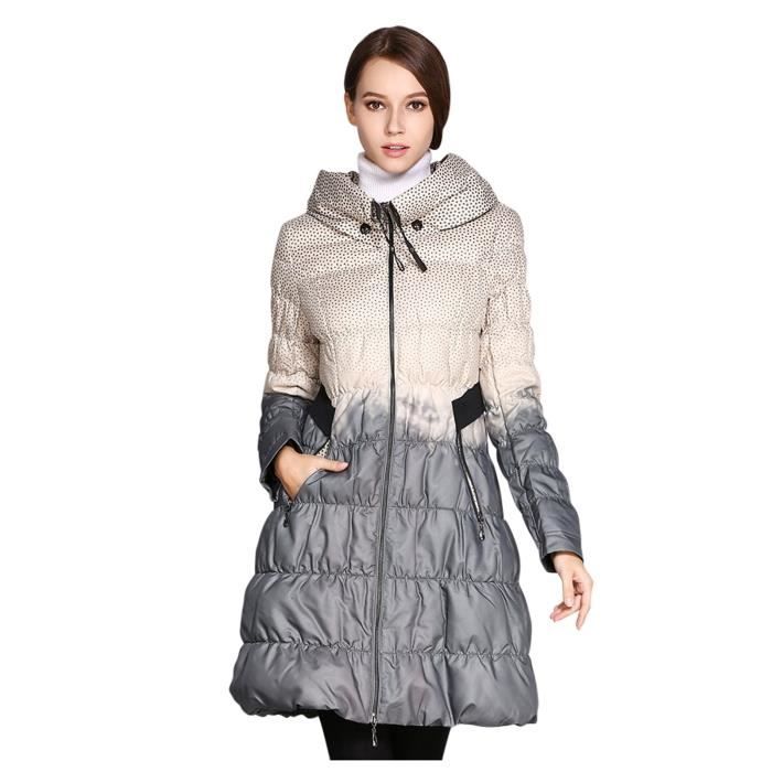 Trench-Coat Femme à Capuche Mi-Long Ample - Manteau Coupe-Vent Élégant Toutes Saisons